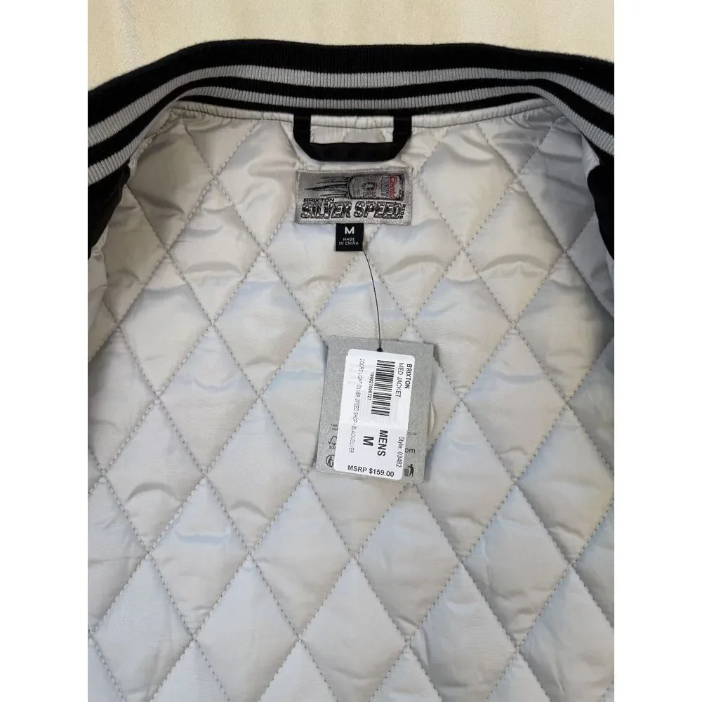 Brixton x Coors Light Silver Speed Shop Jacket Men’s M Black Silver NWT
